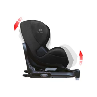 Renolux Gaia Isofixli 0-18 kg Yatabilen Çift Yönlü Oto Koltuğu Siyah