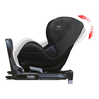 Renolux Gaia Isofixli 0-18 kg Yatabilen Çift Yönlü Oto Koltuğu Siyah