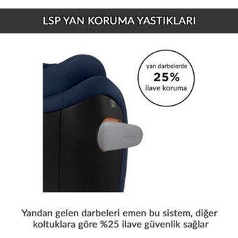 Cybex GB Everna Isofixli-Emniyet Kemerli 9-36 kg Yatabilen Sürüş Yönü Oto Koltuğu Siyah