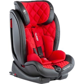 Kraft Techno Signal Isofixli-Emniyet Kemerli 9-36 kg Adac Sertifikalı Yatabilen Yükseklik Ayarlı Sürüş Yönü Oto Koltuğu Siyah