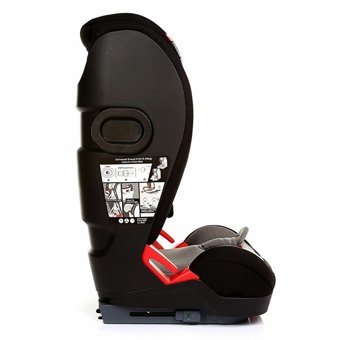 Baby Plus Galaxy Isofixli-Emniyet Kemerli 15-36 kg Yatabilen Yükseklik Ayarlı Sürüş Yönü Oto Koltuğu Gri Siyah