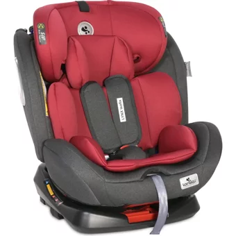 Lorelli Lynx Isofixli-Emniyet Kemerli 360 Derece Dönen 0-36 kg Yatabilen Sürüş Yönü-Sürüş Yönü Tersi Oto Koltuğu Kırmızı Siyah