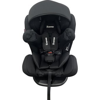 Yoyko Rabbit Isofixli-Emniyet Kemerli 360 Derece Dönen 0-36 kg Yatabilen Yükseklik Ayarlı Çift Yönlü Oto Koltuğu Siyah