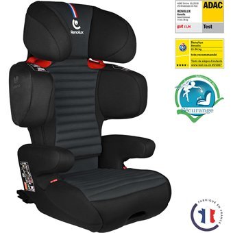 Renolux Reno Fix Softness Isofixli 15-36 kg Adac Sertifikalı Yatabilen Yükseklik Ayarlı Oto Koltuğu Siyah