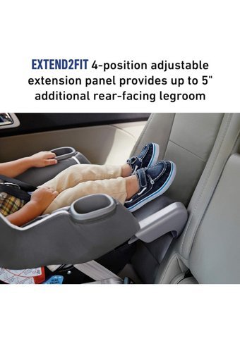 Graco Extend2fit Isofixli 9-36 kg Yatabilen Yükseklik Ayarlı Sürüş Yönü Oto Koltuğu Gri