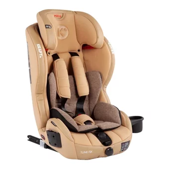 Kraft Tune Fix Isofixli 9-36 kg Yatabilen Yükseklik Ayarlı Sürüş Yönü Oto Koltuğu Bej