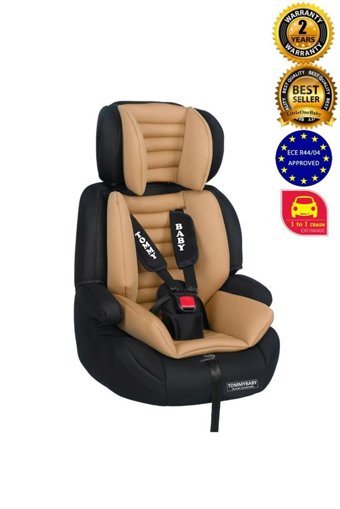 Tommy Baby Emniyet Kemerli 9-36 kg Yükseklik Ayarlı Sürüş Yönü Oto Koltuğu Gri Siyah