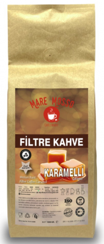 Mare Mosso Karamel Aromalı Arabica Öğütülmüş Filtre Kahve 1 kg