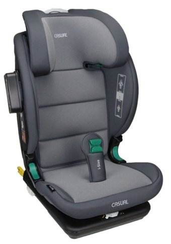 Casual Gold Fix Pro Isofixli-Emniyet Kemerli 9-36 kg Yatabilen Sürüş Yönü Oto Koltuğu Gri
