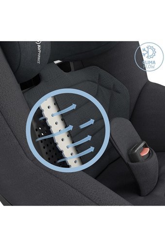 Maxi-Cosi Pearl Slidetech Isofixli-Emniyet Kemerli 360 Derece Dönen 0-13 kg Yatabilen Sürüş Yönü-Sürüş Yönü Tersi Oto Koltuğu Siyah