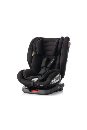 Uni Baby Cool Fix Isofixli-Emniyet Kemerli 360 Derece Dönen 0-36 kg Yatabilen Yükseklik Ayarlı Çift Yönlü Oto Koltuğu Siyah