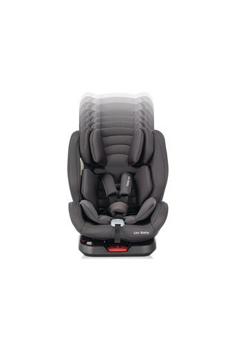 Uni Baby Cool Fix Isofixli-Emniyet Kemerli 360 Derece Dönen 0-36 kg Yatabilen Yükseklik Ayarlı Çift Yönlü Oto Koltuğu Siyah