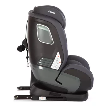 Kraft Omega Isofixli 9-36 kg Yatabilen Yükseklik Ayarlı Sürüş Yönü Oto Koltuğu Siyah