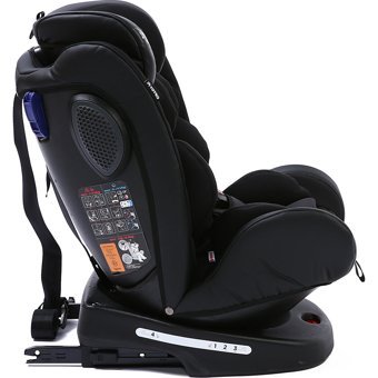 Yoyko Ultimate Isofixli 360 Derece Dönen 0-36 kg Yatabilen Yükseklik Ayarlı Çift Yönlü Oto Koltuğu Siyah