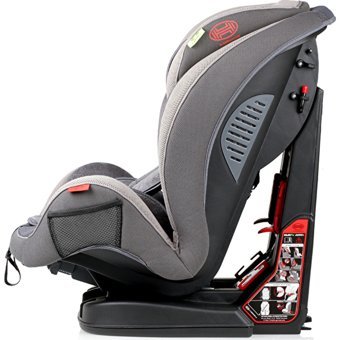 Heyner Multi Fix Aero Plus Isofixli 9-36 kg Yatabilen Yükseklik Ayarlı Sürüş Yönü Oto Koltuğu Gri