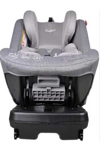 Baby2Go 2366 Avangarde Isofixli 360 Derece Dönen 0-36 kg Yatabilen Yükseklik Ayarlı Çift Yönlü Oto Koltuğu Gri