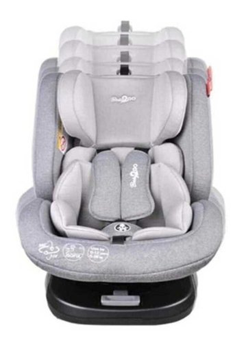 Baby2Go 2366 Avangarde Isofixli 360 Derece Dönen 0-36 kg Yatabilen Yükseklik Ayarlı Çift Yönlü Oto Koltuğu Gri