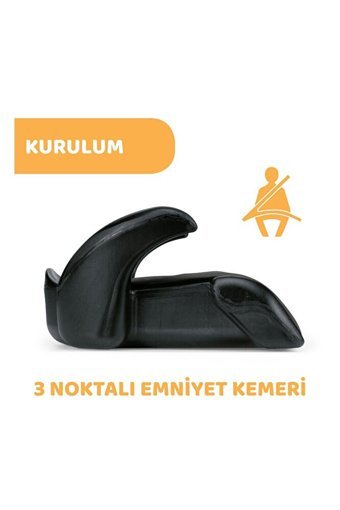 Chicco Quasar Plus Emniyet Kemerli 15-36 kg Yatabilen Sürüş Yönü Oto Koltuğu Siyah