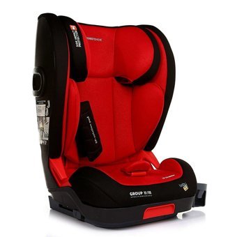 Baby Plus Galaxy Isofixli-Emniyet Kemerli 15-36 kg Yatabilen Yükseklik Ayarlı Sürüş Yönü Oto Koltuğu Kırmızı Siyah
