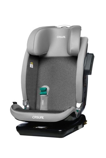 Casual Class Fix R129 Isofixli-Emniyet Kemerli 15-36 kg Yatabilen Sürüş Yönü Oto Koltuğu Gri