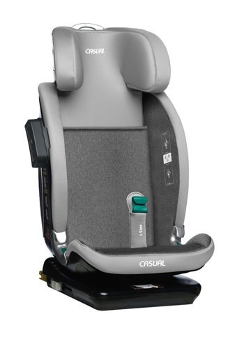 Casual Class Fix R129 Isofixli-Emniyet Kemerli 15-36 kg Yatabilen Sürüş Yönü Oto Koltuğu Gri