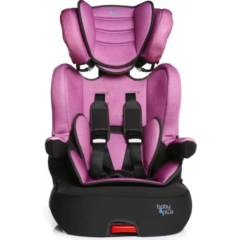 Baby Plus I-Max Lüx Isofixli-Emniyet Kemerli 9-36 kg Yükseklik Ayarlı Sürüş Yönü Oto Koltuğu Pembe