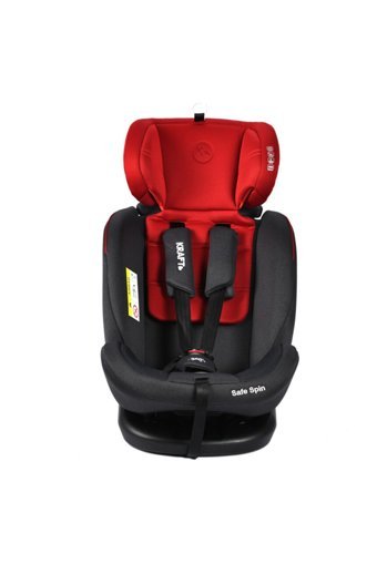 Kraft Safe Spin Isofixli 360 Derece Dönen 0-36 kg Yatabilen Yükseklik Ayarlı Çift Yönlü Oto Koltuğu Kırmızı