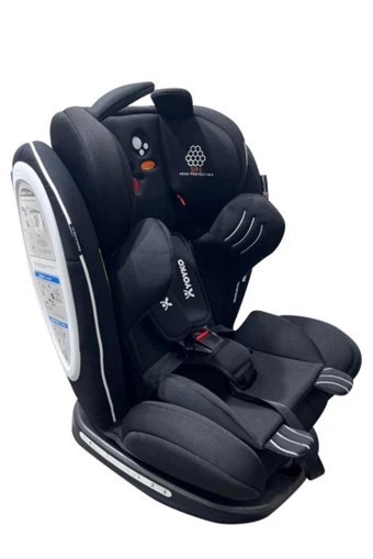 Yoyko Rabbit Isofixli-Emniyet Kemerli 360 Derece Dönen 0-36 kg Yatabilen Yükseklik Ayarlı Çift Yönlü Oto Koltuğu Gri