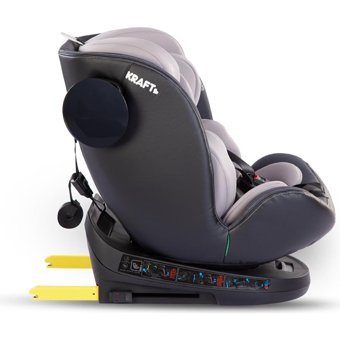 Kraft Lucca Isofixli 360 Derece Dönen 0-36 kg Yatabilen Yükseklik Ayarlı Çift Yönlü Oto Koltuğu Siyah