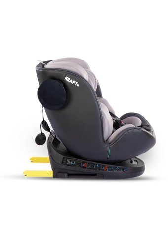 Kraft Lucca Isofixli 360 Derece Dönen 0-36 kg Yatabilen Yükseklik Ayarlı Sürüş Yönü Oto Koltuğu Siyah