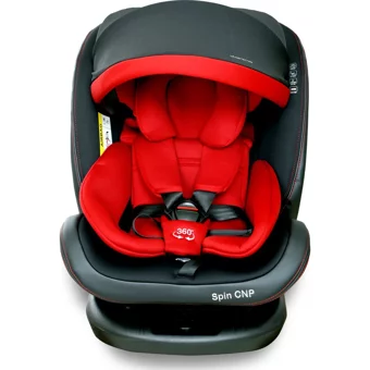 Kraft Spin Canopy Isofixli 360 Derece Dönen 0-36 kg Yatabilen Yükseklik Ayarlı Çift Yönlü Oto Koltuğu Kırmızı