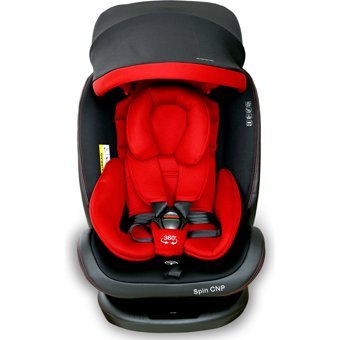 Kraft Spin Canopy Isofixli 360 Derece Dönen 0-36 kg Yatabilen Yükseklik Ayarlı Çift Yönlü Oto Koltuğu Kırmızı