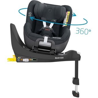 Maxi-Cosi Pearl Isofixli-Emniyet Kemerli 360 Derece Dönen 9-18 kg Yatabilen Sürüş Yönü-Sürüş Yönü Tersi Oto Koltuğu Siyah