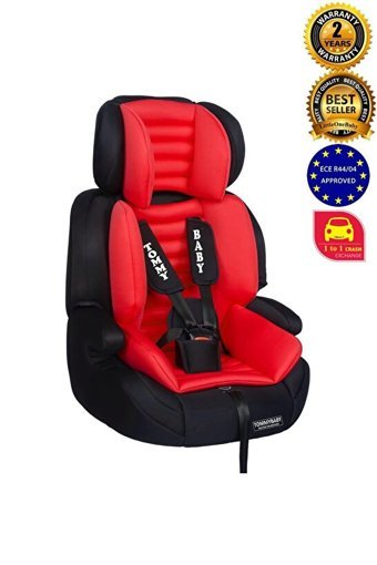 Tommy Baby Emniyet Kemerli 9-36 kg Yükseklik Ayarlı Sürüş Yönü Oto Koltuğu Kırmızı Siyah