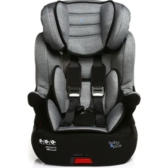 Baby Plus I-Max Lüx Isofixli-Emniyet Kemerli 9-36 kg Yükseklik Ayarlı Sürüş Yönü Oto Koltuğu Gri Siyah
