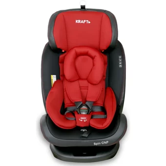 Kraft Spin Canopy Isofixli 360 Derece Dönen 0-36 kg Yatabilen Yükseklik Ayarlı Çift Yönlü Oto Koltuğu Gri