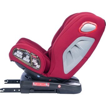 Baby Door Airfox Isofixli 360 Derece Dönen 0-36 kg Yatabilen Yükseklik Ayarlı Çift Yönlü Oto Koltuğu Bordo