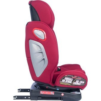 Baby Door Airfox Isofixli 360 Derece Dönen 0-36 kg Yatabilen Yükseklik Ayarlı Çift Yönlü Oto Koltuğu Bordo