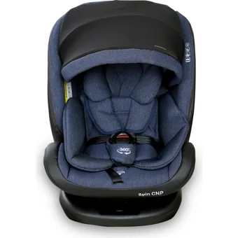 Kraft Spin Canopy Isofixli 360 Derece Dönen 0-36 kg Yatabilen Yükseklik Ayarlı Çift Yönlü Oto Koltuğu Mavi