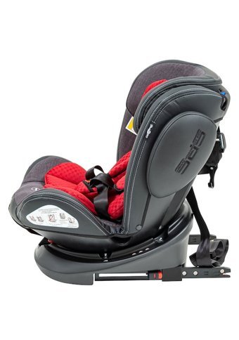 Baby2Go Traffic Isofixli-Emniyet Kemerli 360 Derece Dönen 0-36 kg Yatabilen Çift Yönlü Oto Koltuğu Kırmızı