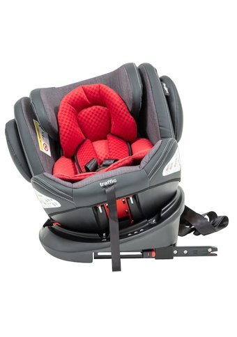Baby2Go Traffic Isofixli-Emniyet Kemerli 360 Derece Dönen 0-36 kg Yatabilen Çift Yönlü Oto Koltuğu Kırmızı