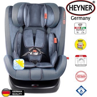 Heyner Infiny Twist Isofixli 360 Derece Dönen 0-36 kg Yatabilen Yükseklik Ayarlı Çift Yönlü Oto Koltuğu Mavi