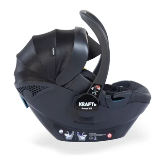 Kraft Armor PR Isofixli 0-13 kg Yatabilen Yükseklik Ayarlı Sürüş Yönü Oto Koltuğu Siyah