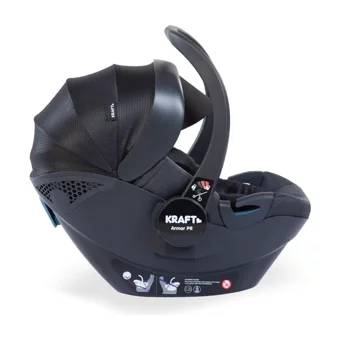 Kraft Armor PR Isofixli 0-13 kg Yatabilen Yükseklik Ayarlı Sürüş Yönü Oto Koltuğu Siyah