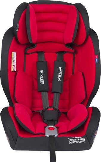 Tommy Baby Smart Fix Isofixli 9-36 kg Yükseklik Ayarlı Sürüş Yönü Oto Koltuğu Kırmızı Siyah