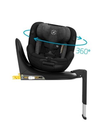 Maxi-Cosi Mica Isofixli 360 Derece Dönen 0-18 kg Adac Sertifikalı Yatabilen Çift Yönlü Oto Koltuğu Siyah