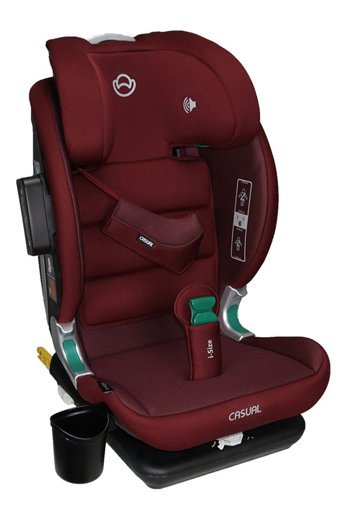 Casual Class Fix Plus Isofixli-Emniyet Kemerli 15-36 kg Yatabilen Sürüş Yönü Oto Koltuğu Bordo