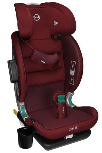 Casual Class Fix Plus Isofixli-Emniyet Kemerli 15-36 kg Yatabilen Sürüş Yönü Oto Koltuğu Bordo