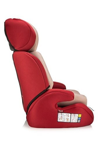 Moje Climp Emniyet Kemerli 9-36 kg Yatabilen Sürüş Yönü Oto Koltuğu Bordo Krem