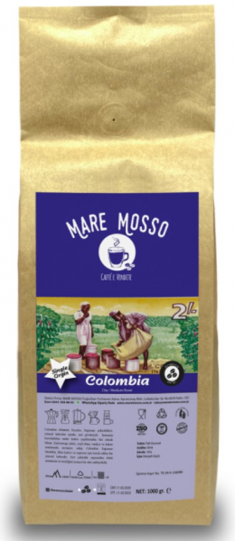 Mare Mosso Supremo Colombia Arabica Öğütülmüş Filtre Kahve 1 kg